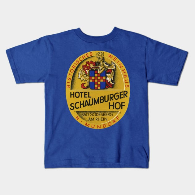 Hotel Schaumburger Hof Kids T-Shirt by MindsparkCreative